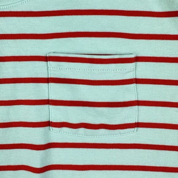 Atlantic Pacific x Lake Pocket Tee Shirt Womens L Striped Pima Coastal Preppy - Picture 3 of 11